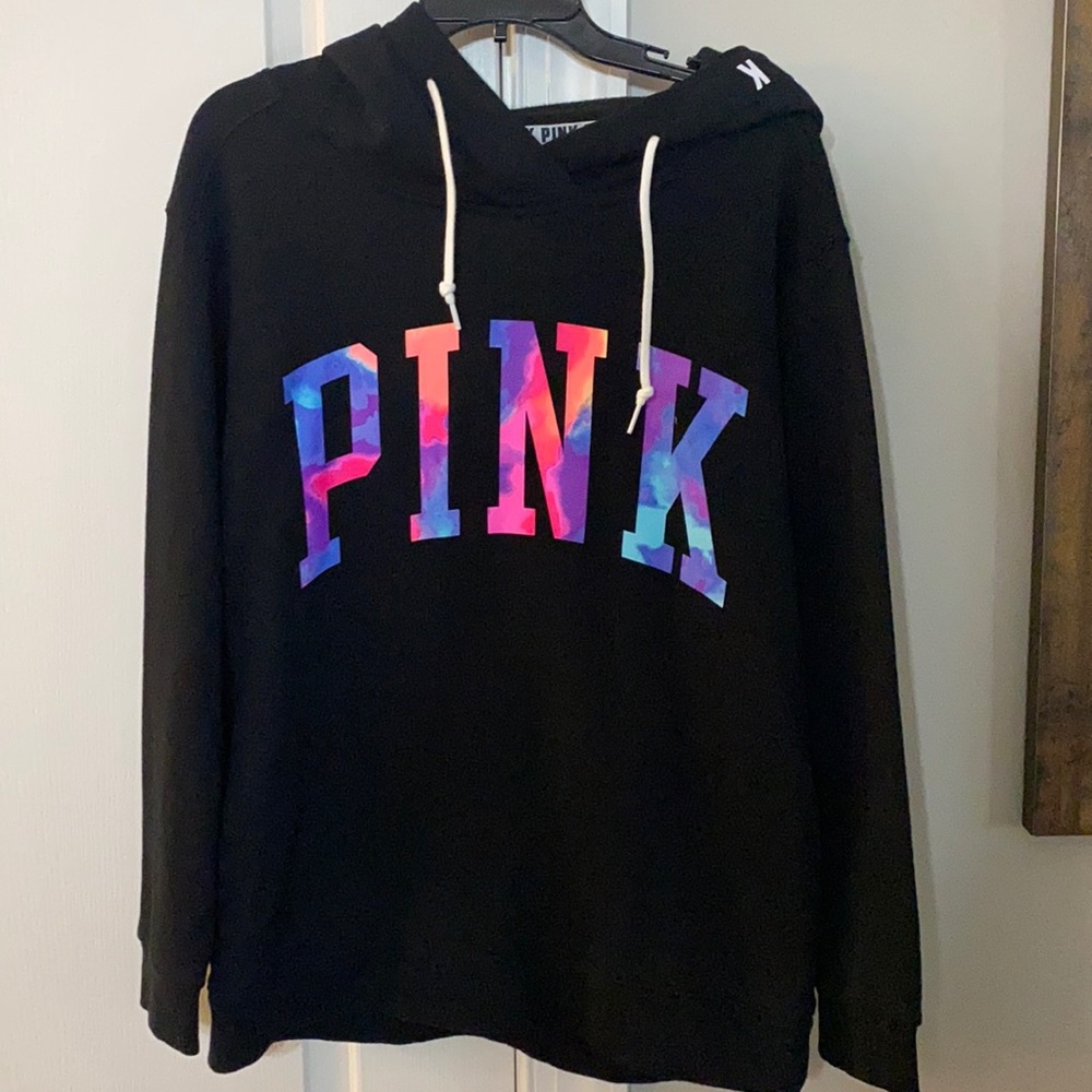 brand new never worn PINK hoodie with fun pattern